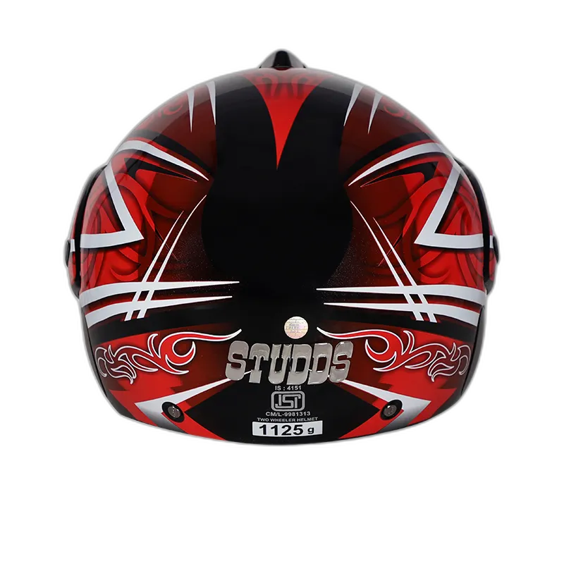 STUDDS Marshall D3 Black N2 Half Face Helmet