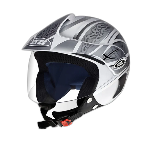 STUDDS Marshall D3 Black N4 Half Face Helmet