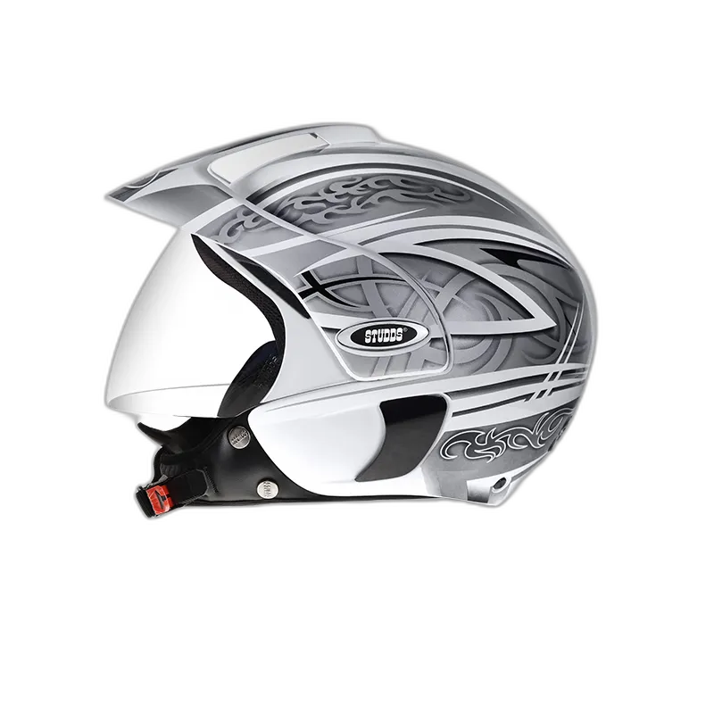 STUDDS Marshall D3 Black N4 Half Face Helmet