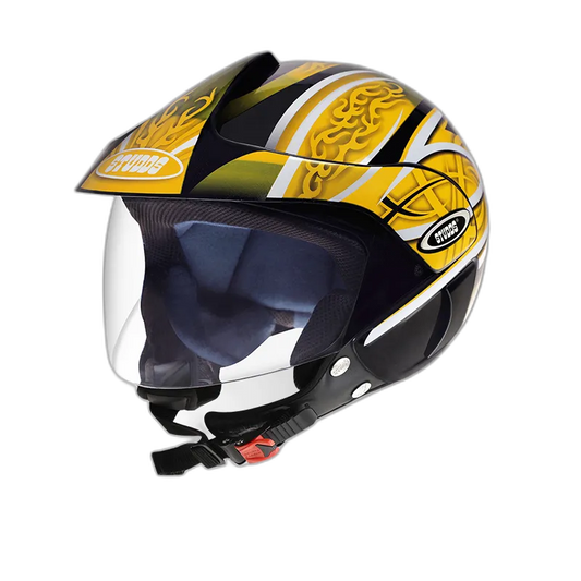STUDDS Marshall D3 Black N5 Half Face Helmet