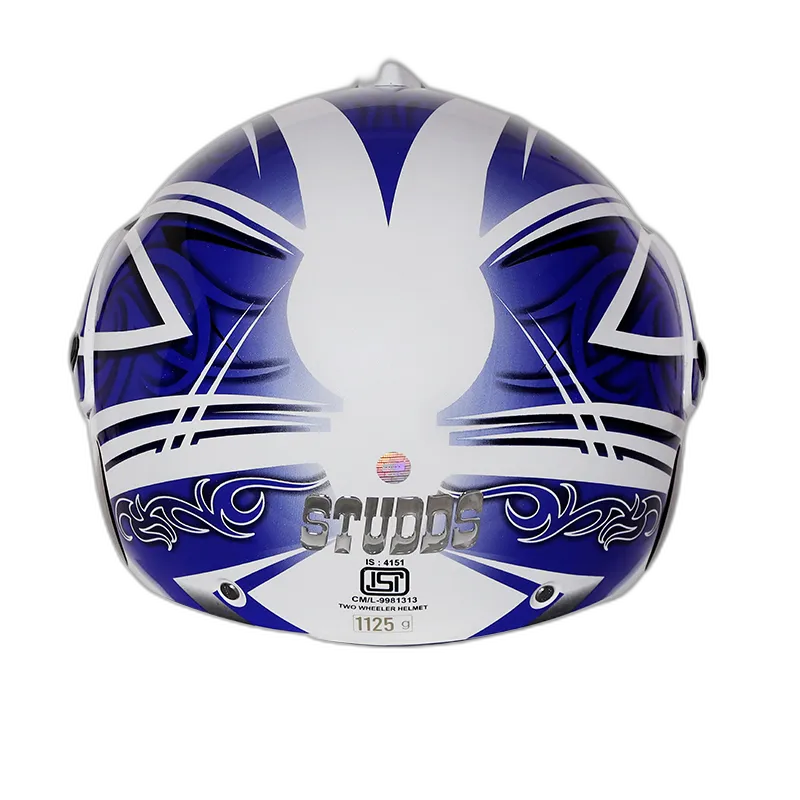 STUDDS Marshall D3 White N1 Half Face Helmet