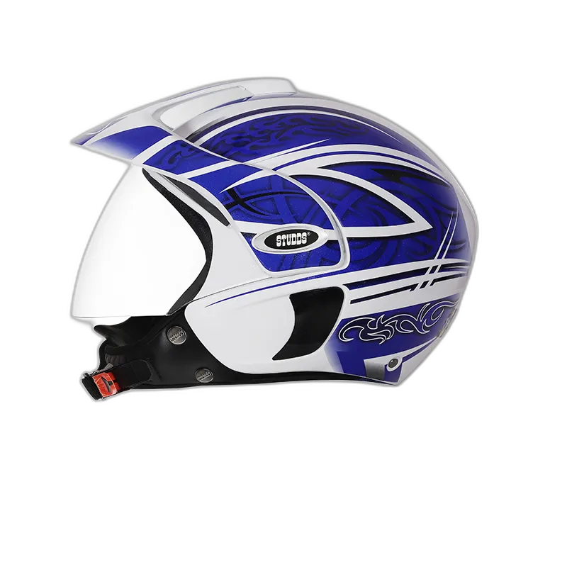 STUDDS Marshall D3 White N1 Half Face Helmet