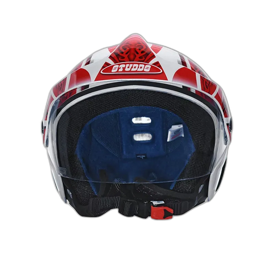 STUDDS Marshall D3 White N2 Half Face Helmet
