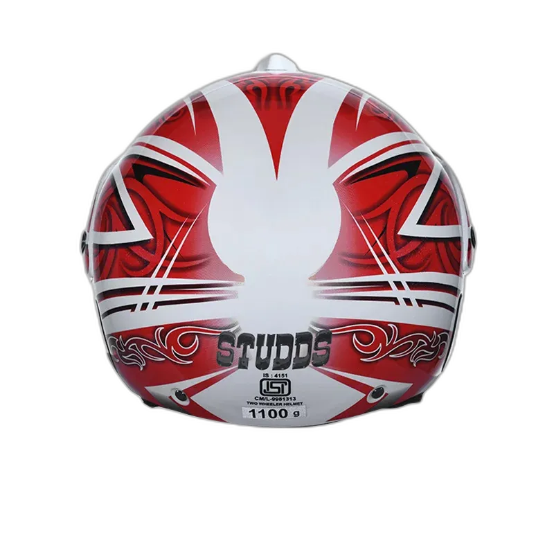 STUDDS Marshall D3 White N2 Half Face Helmet