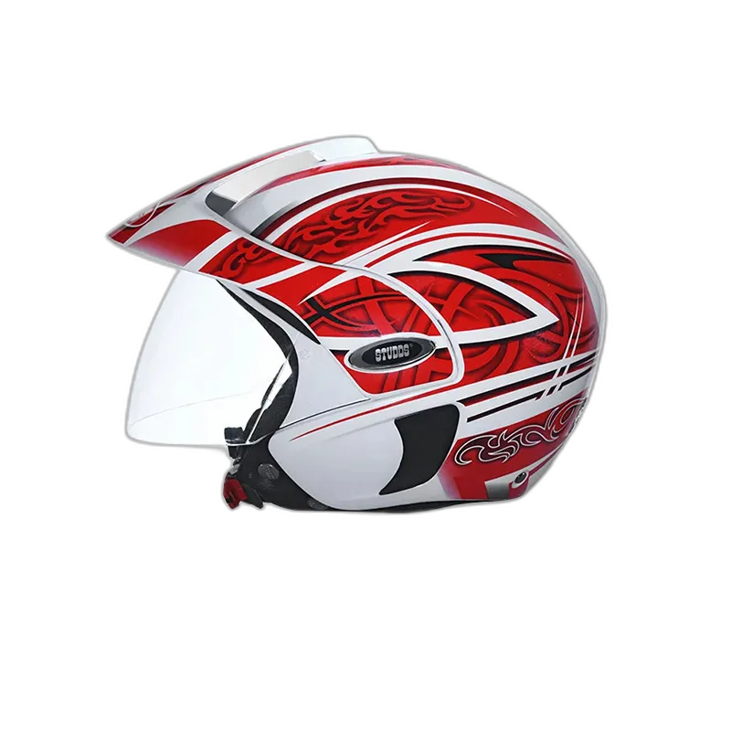 STUDDS Marshall D3 White N2 Half Face Helmet