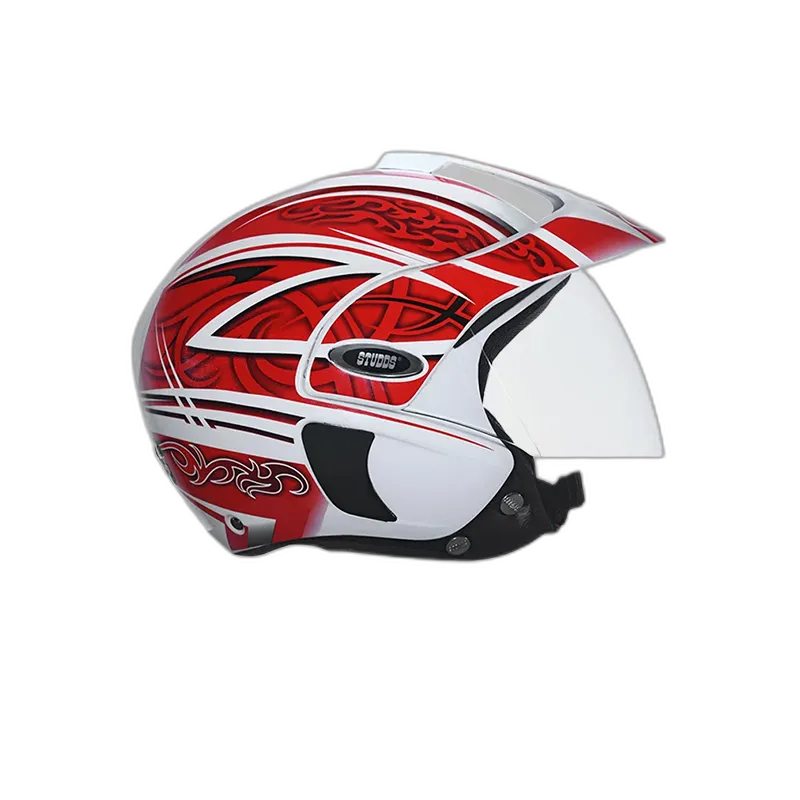 STUDDS Marshall D3 White N2 Half Face Helmet