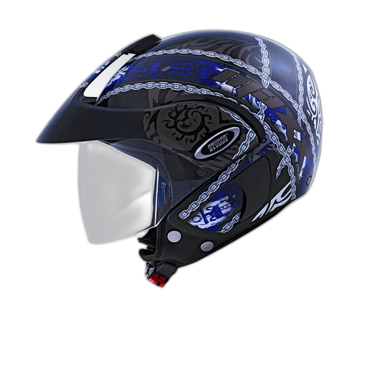 STUDDS Marshall D4 Black N1 Half Face Helmet