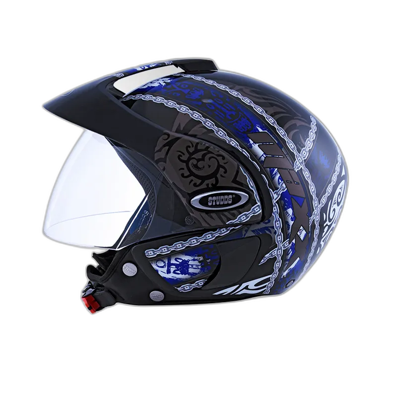 STUDDS Marshall D4 Black N1 Half Face Helmet
