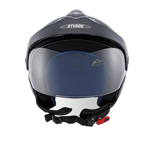 STUDDS Marshall D4 Black N4 Half Face Helmet