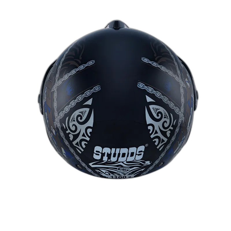 STUDDS Marshall D4 Matt Black N1 Half Face Helmet