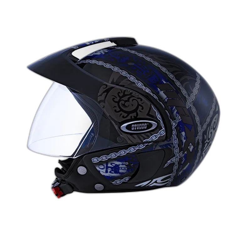 STUDDS Marshall D4 Matt Black N1 Half Face Helmet