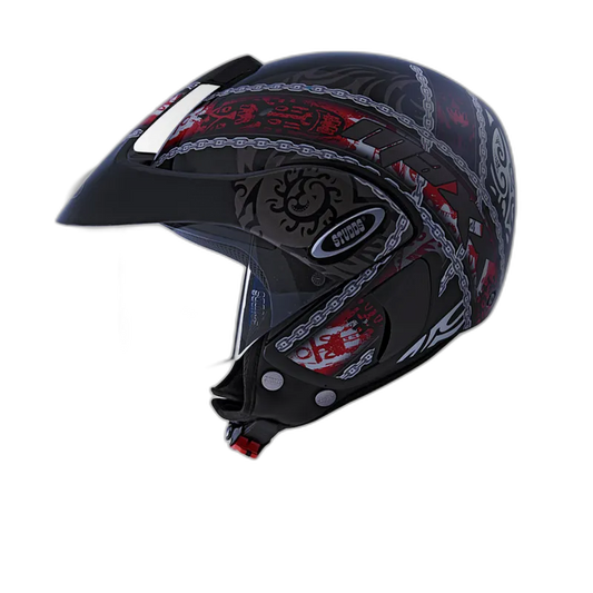 STUDDS Marshall D4 Matt Black N2 Half Face Helmet