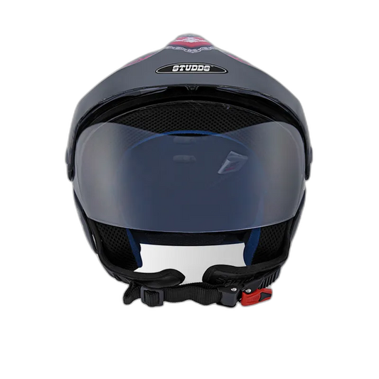STUDDS Marshall D4 Matt Black N2 Half Face Helmet