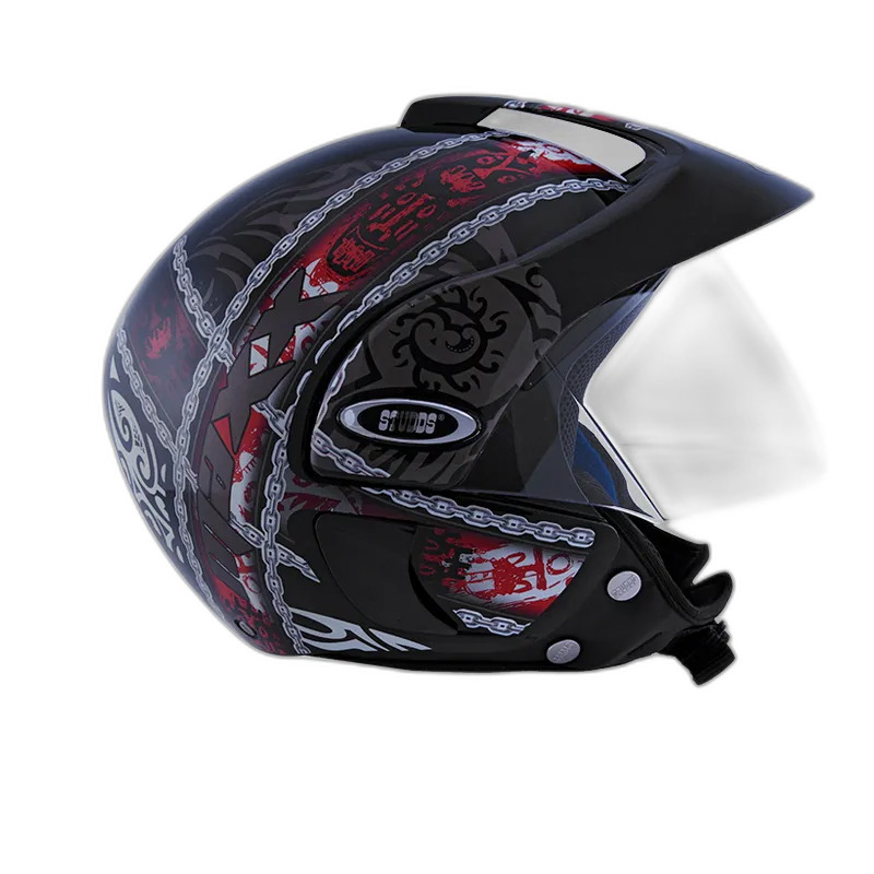 STUDDS Marshall D4 Matt Black N2 Half Face Helmet