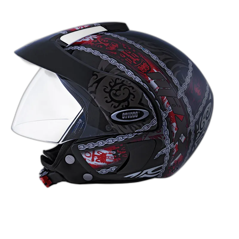 STUDDS Marshall D4 Matt Black N2 Half Face Helmet