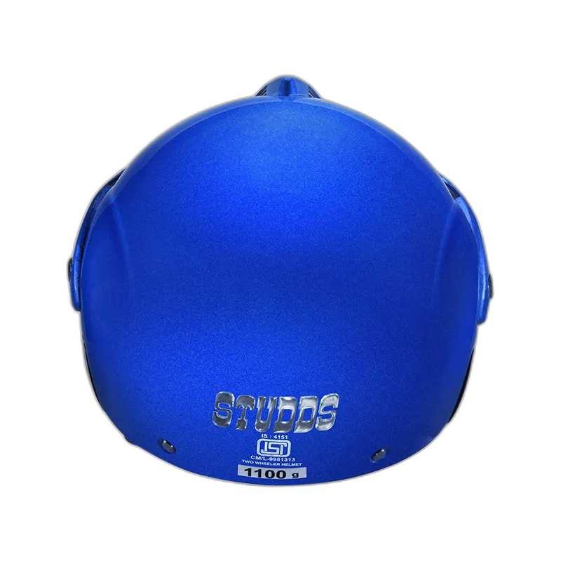 STUDDS Marshall Flame Blue Half Face Helmet