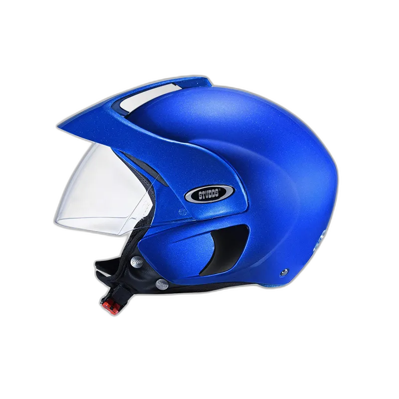 STUDDS Marshall Flame Blue Half Face Helmet