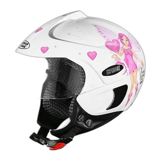 STUDDS Marshall Kids Wh Pink D Half Face Helmet