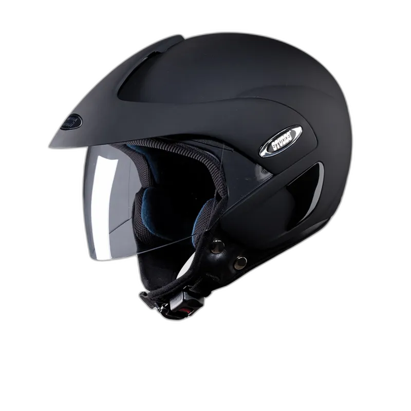 STUDDS Marshall Matt Black Half Face Helmet