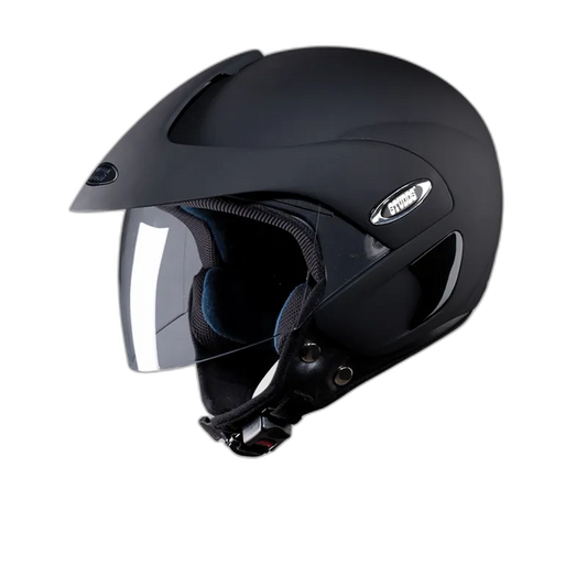 STUDDS Marshall Matt Black Half Face Helmet