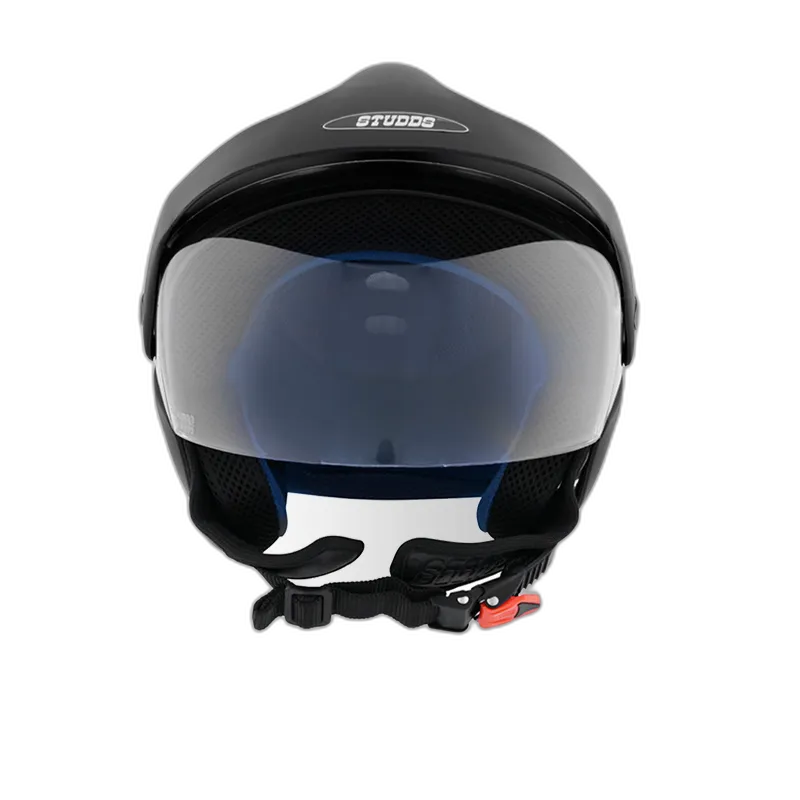 STUDDS Marshall Matt Black Half Face Helmet