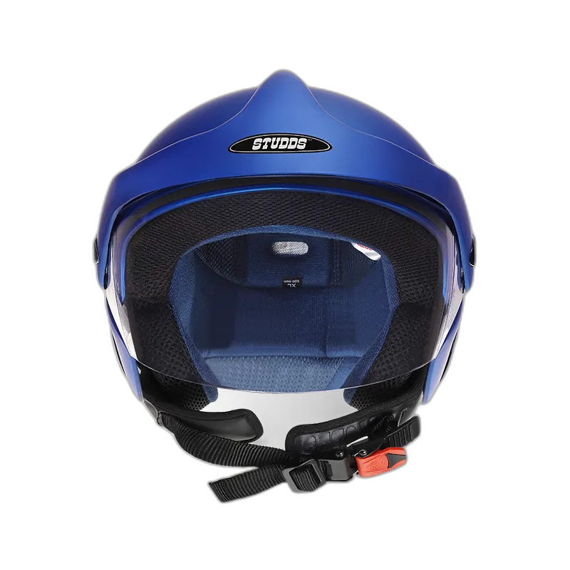 STUDDS Marshall Matt Blue Half Face Helmet