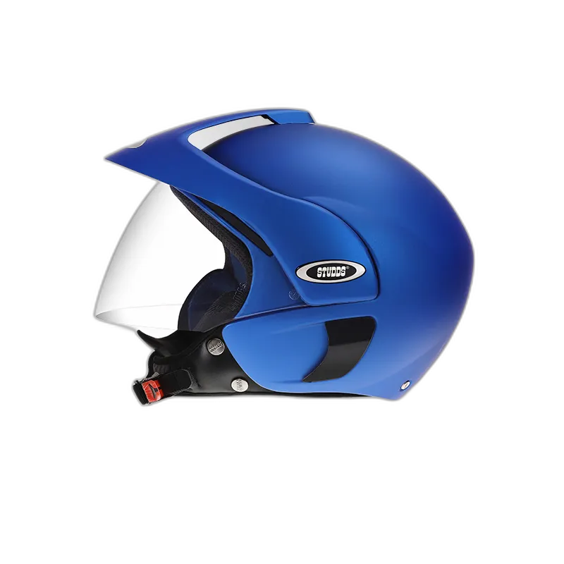 STUDDS Marshall Matt Blue Half Face Helmet