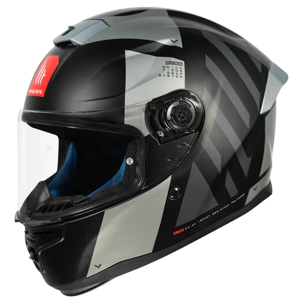 MT Helmets Mt Hummer B Air F2 Matt Grey Full Face Helmet