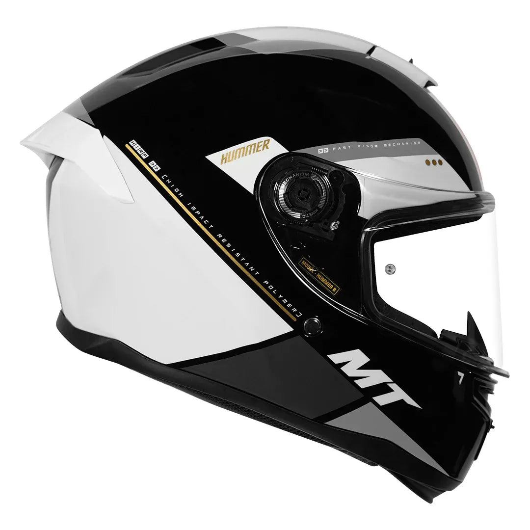MT Helmets Mt Hummer B Mir C12 Black Full Face Helmet