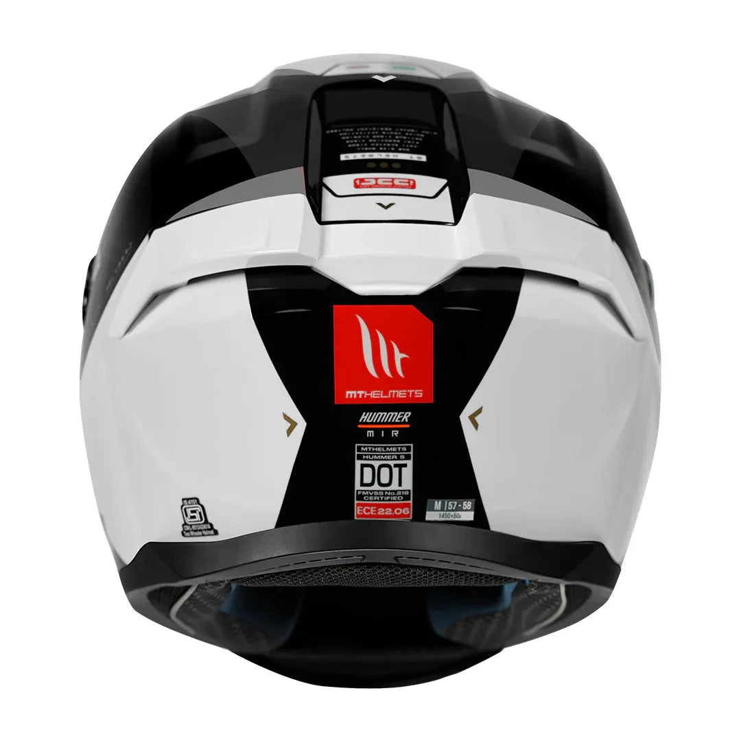 MT Helmets Mt Hummer B Mir C12 Black Full Face Helmet