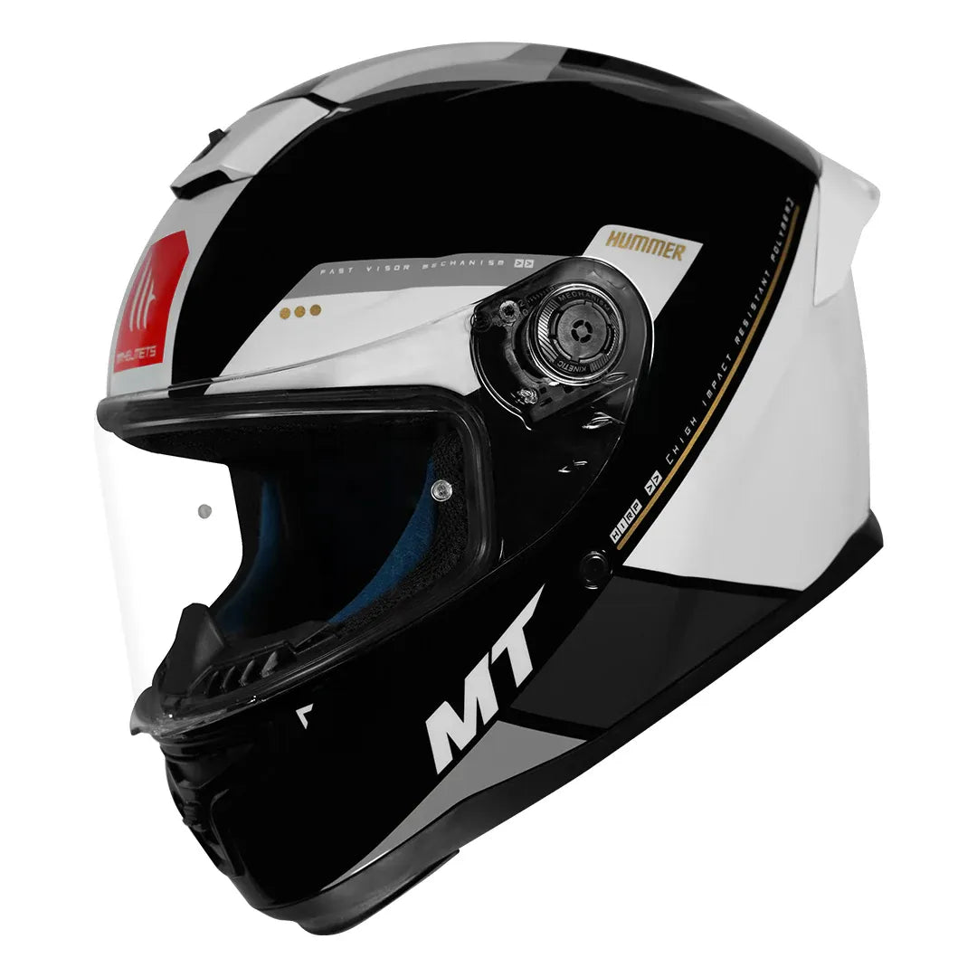 MT Helmets Mt Hummer B Mir C12 Black Full Face Helmet
