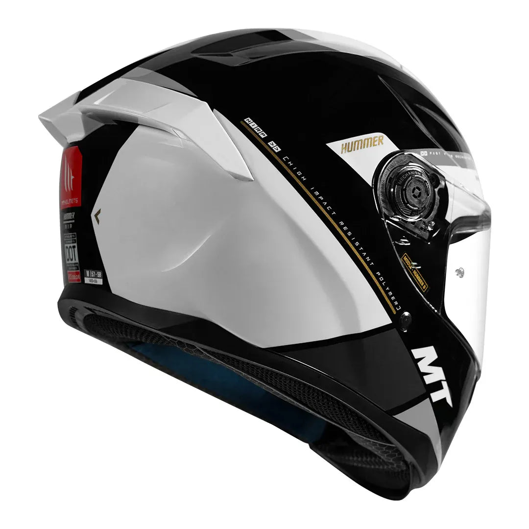 MT Helmets Mt Hummer B Mir C12 Black Full Face Helmet
