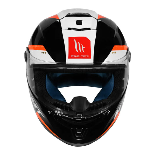MT Helmets Mt Hummer B Mir C14 Fl Orange Full Face Helmet
