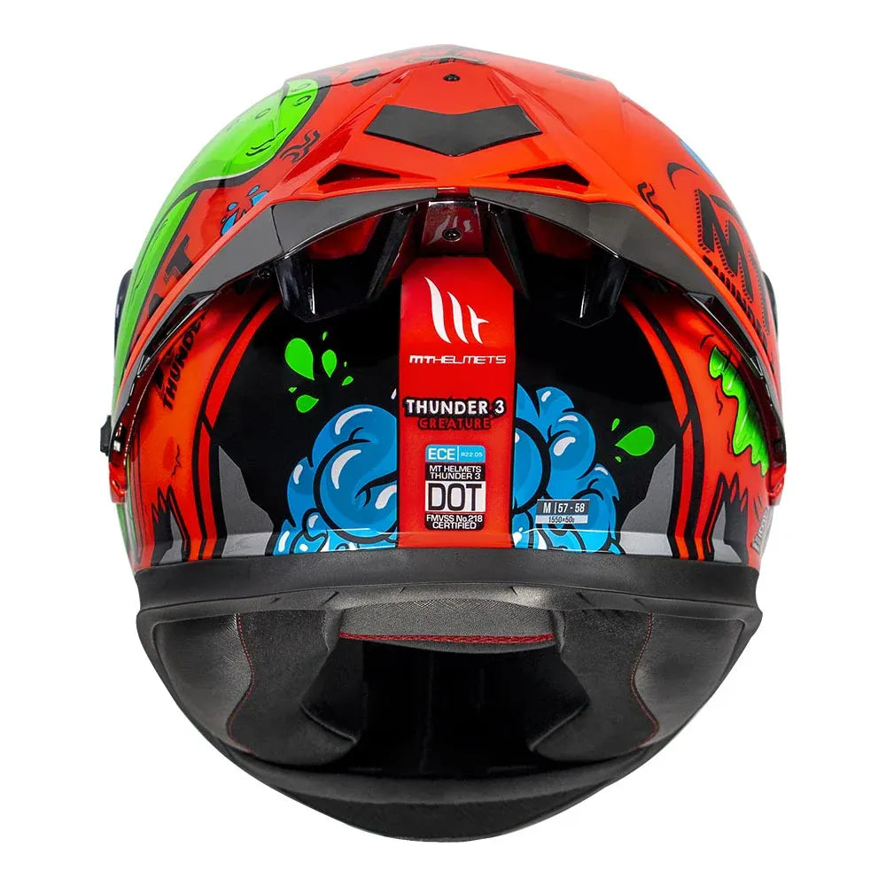 MT Helmets Mt Thunder 3 Pro Creature Red Full Face Helmet