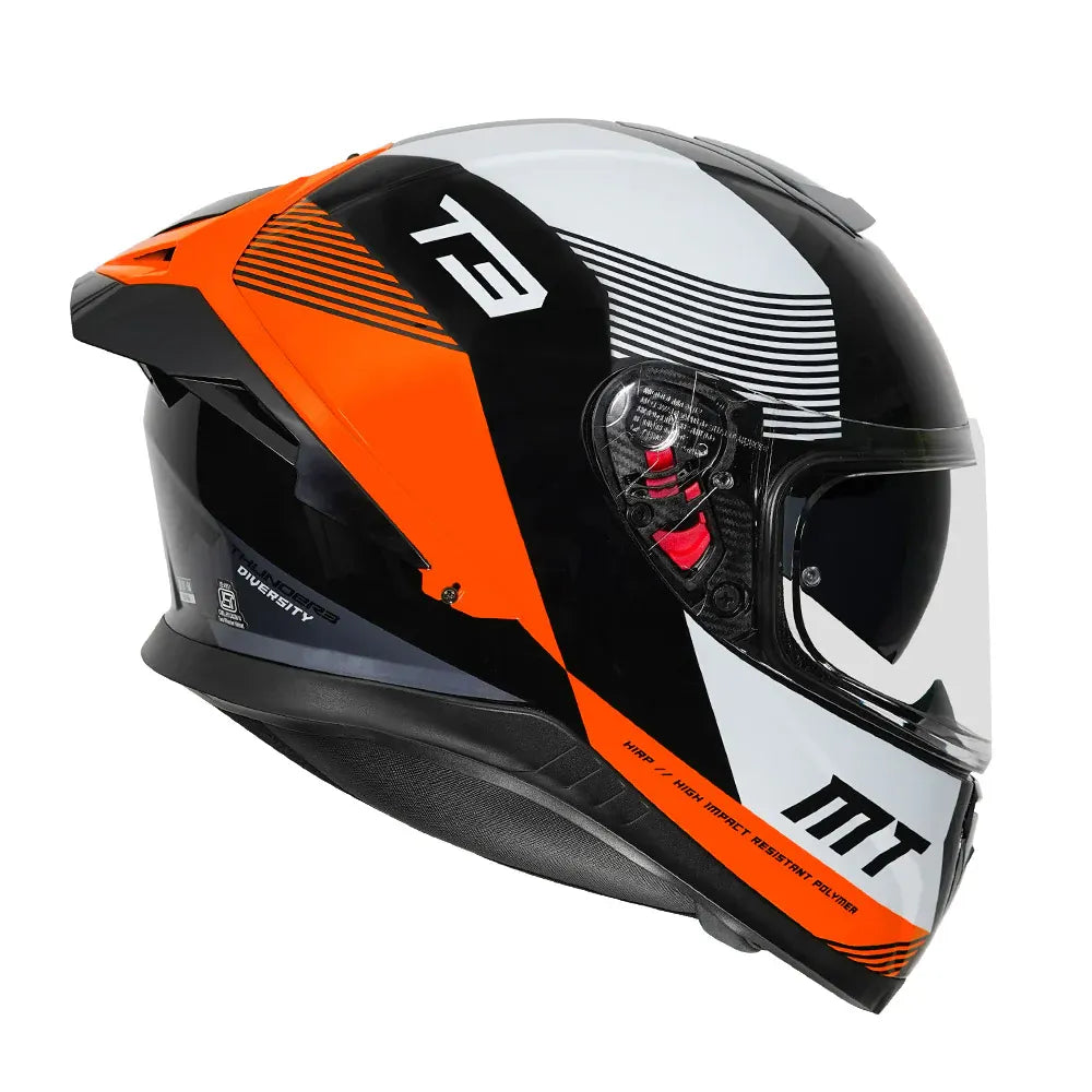 MT Helmets Mt Thunder 3 Pro Diversity Fl Orange Full Face Helmet