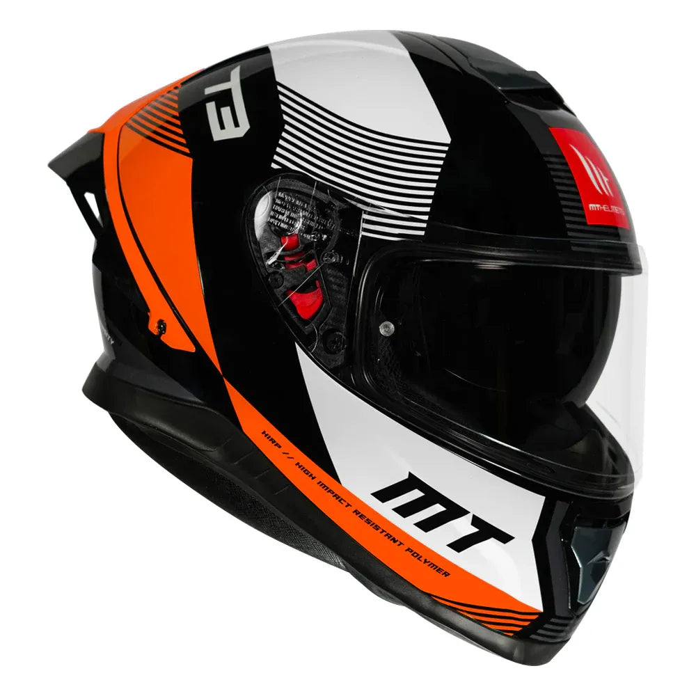 MT Helmets Mt Thunder 3 Pro Diversity Fl Orange Full Face Helmet