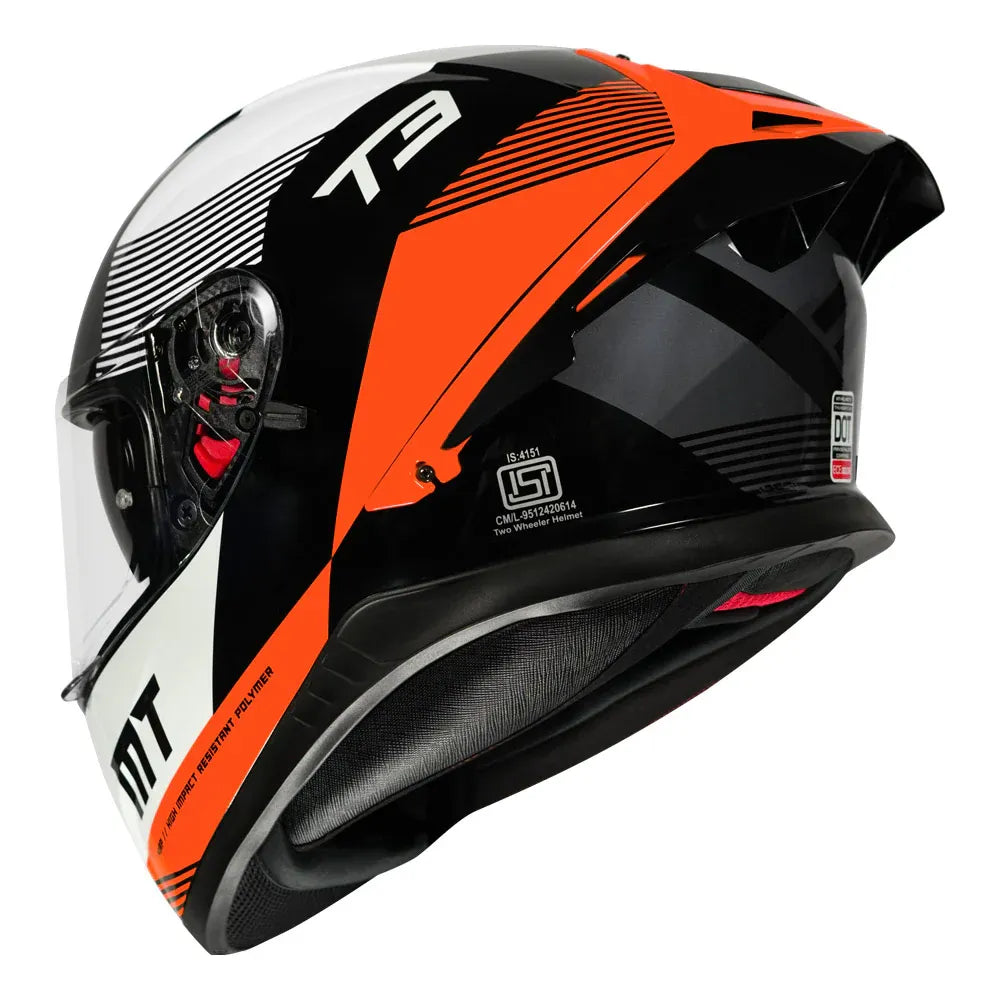 MT Helmets Mt Thunder 3 Pro Diversity Fl Orange Full Face Helmet