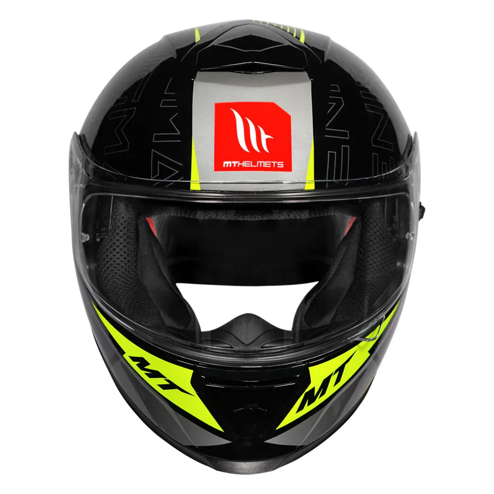MT Helmets Mt Thunder 3 Pro Enigma B2 Yellow Full Face Helmet