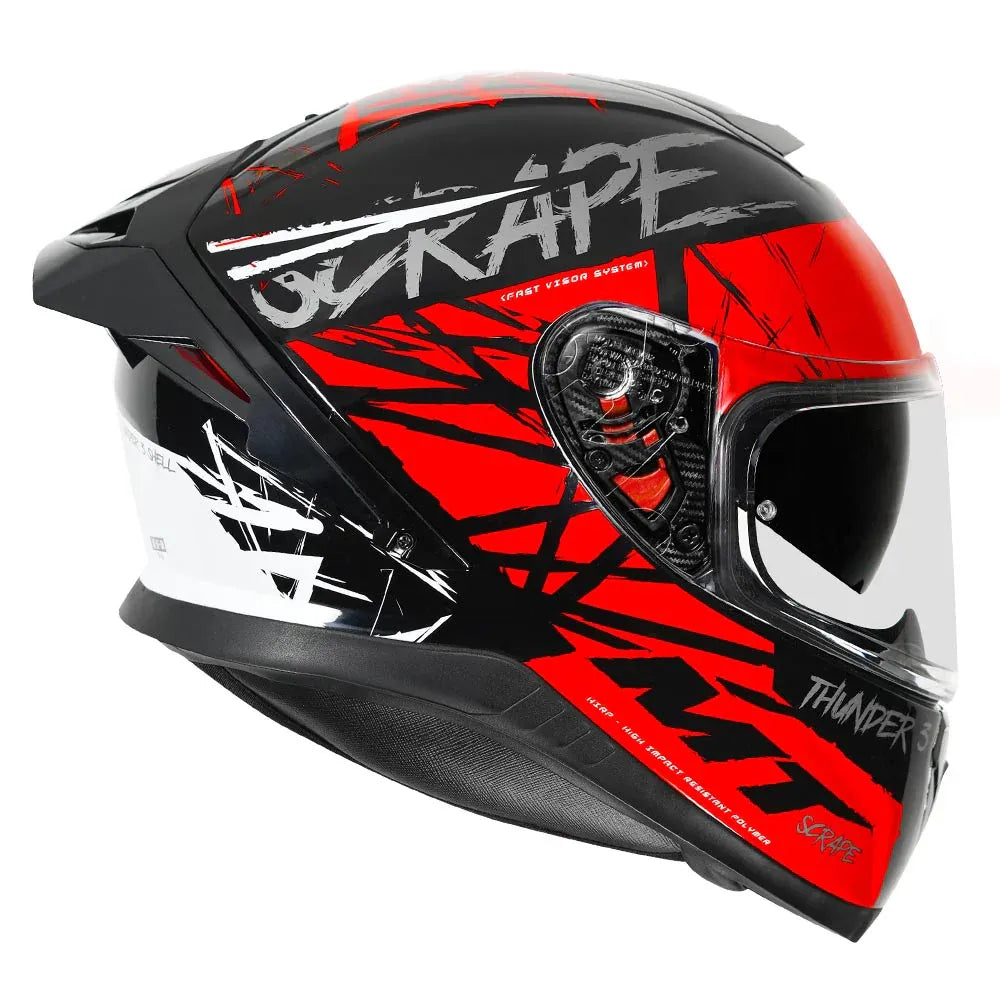 MT Helmets Mt Thunder 3 Pro Scrape B15 Red Full Face Helmet