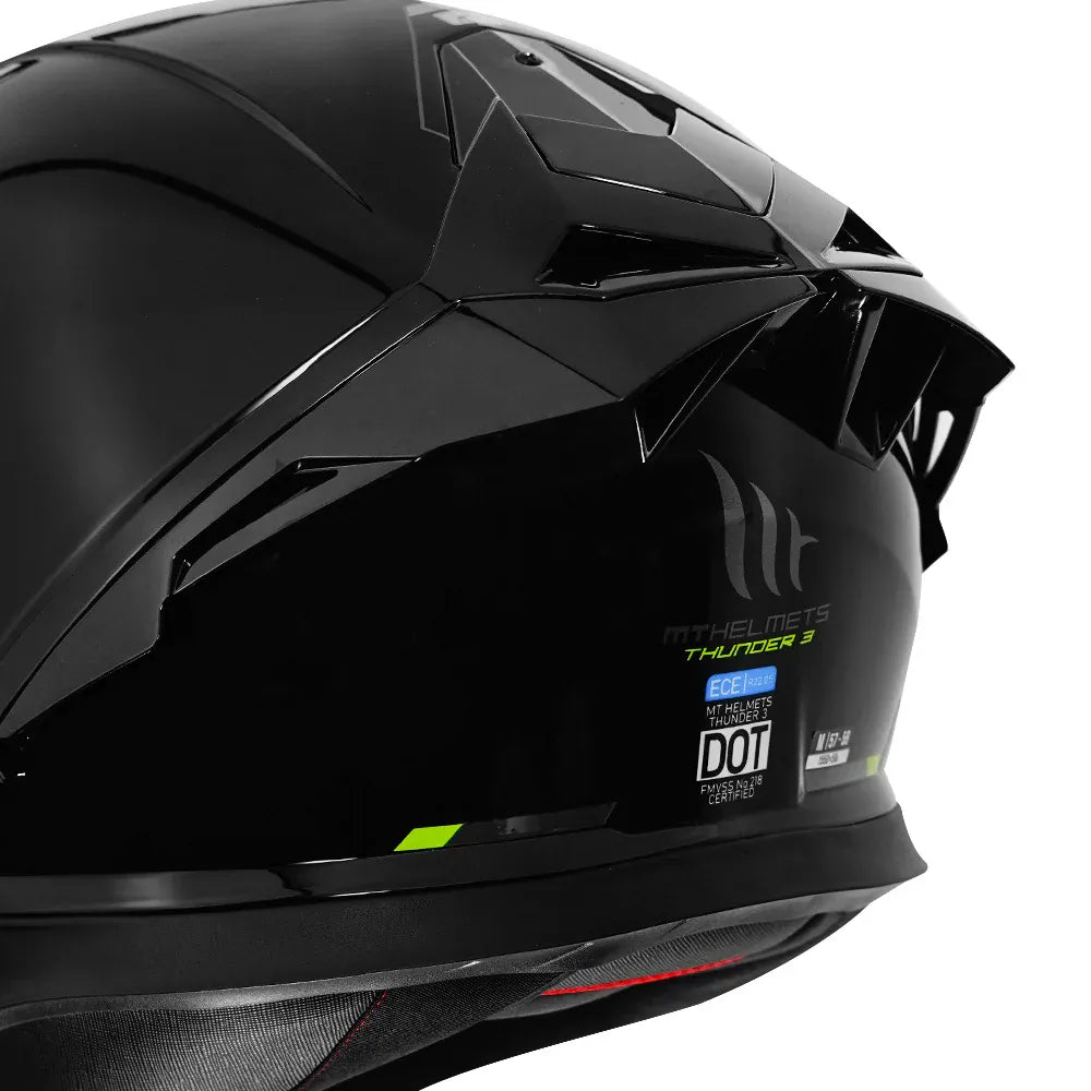 MT Helmets Mt Thunder 3 Pro Solid Black Full Face Helmet