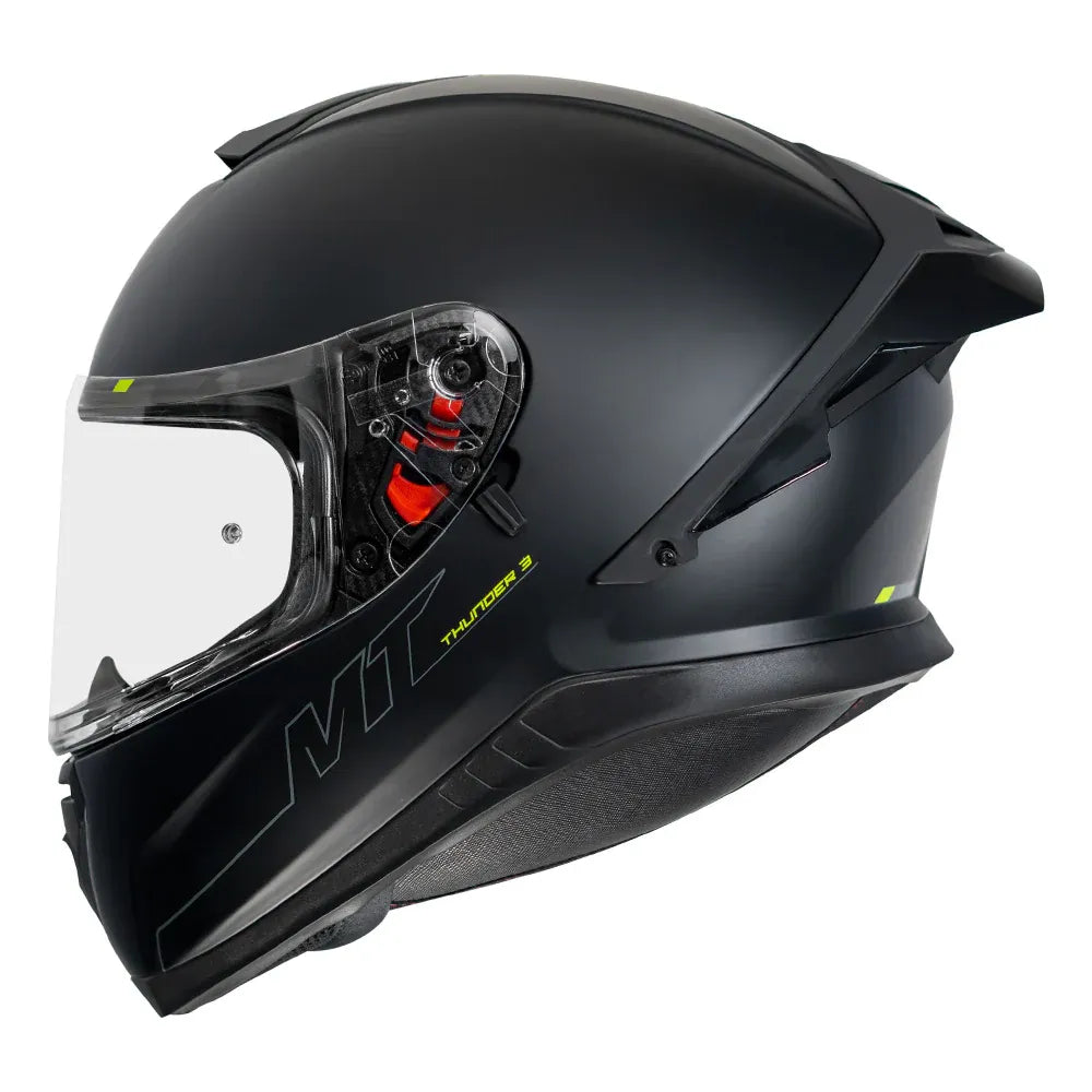 MT Helmets Mt Thunder 3 Pro Solid Matt Black Full Face Helmet