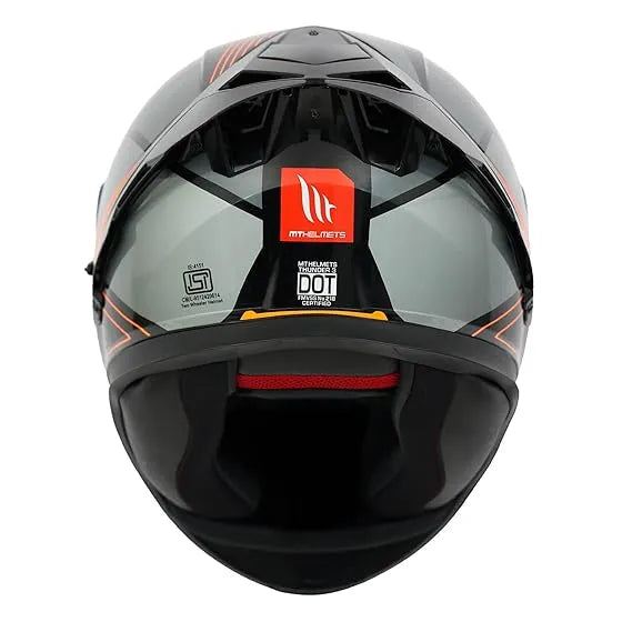Mt Thunder 3SV Enigma B14 Fluro Full Face Helmet