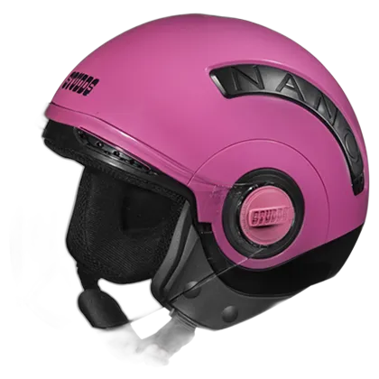 STUDDS Nano 560 Black Pink Half Face Helmet