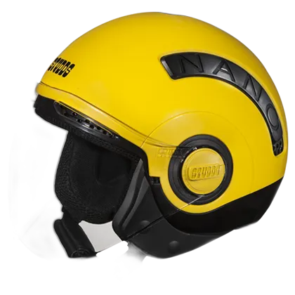 STUDDS Nano 560 Black Yellow Half Face Helmet
