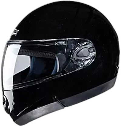 STUDDS Ninja 2G Black Fu Flip Up Helmet