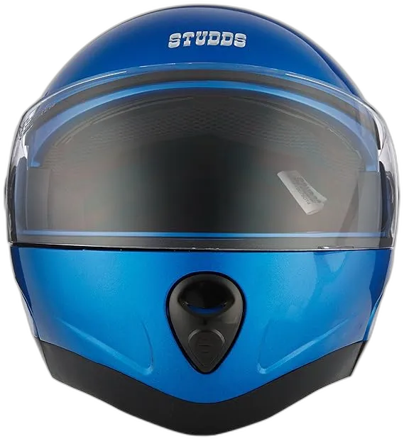 STUDDS Ninja 2G Flame Blue Fu Flip Up Helmet