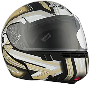 STUDDS Ninja 3G D1 Matt Black N12 Fu Flip Up Helmet