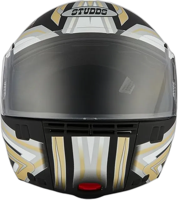 STUDDS Ninja 3G D1 Matt Black N12 Fu Flip Up Helmet