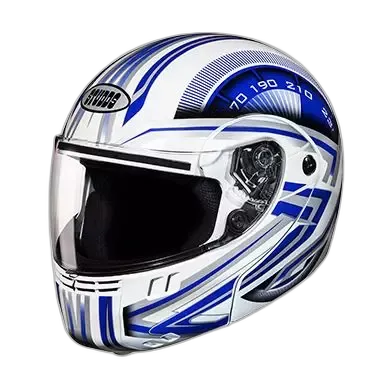 STUDDS Ninja 3G D1 White N1 Fu Flip Up Helmet