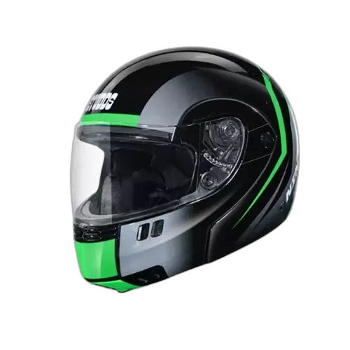 STUDDS Ninja 3G D6 Black N3 Fu Flip Up Helmet